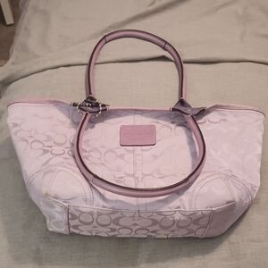 Coach Light Purple Signature Tote
